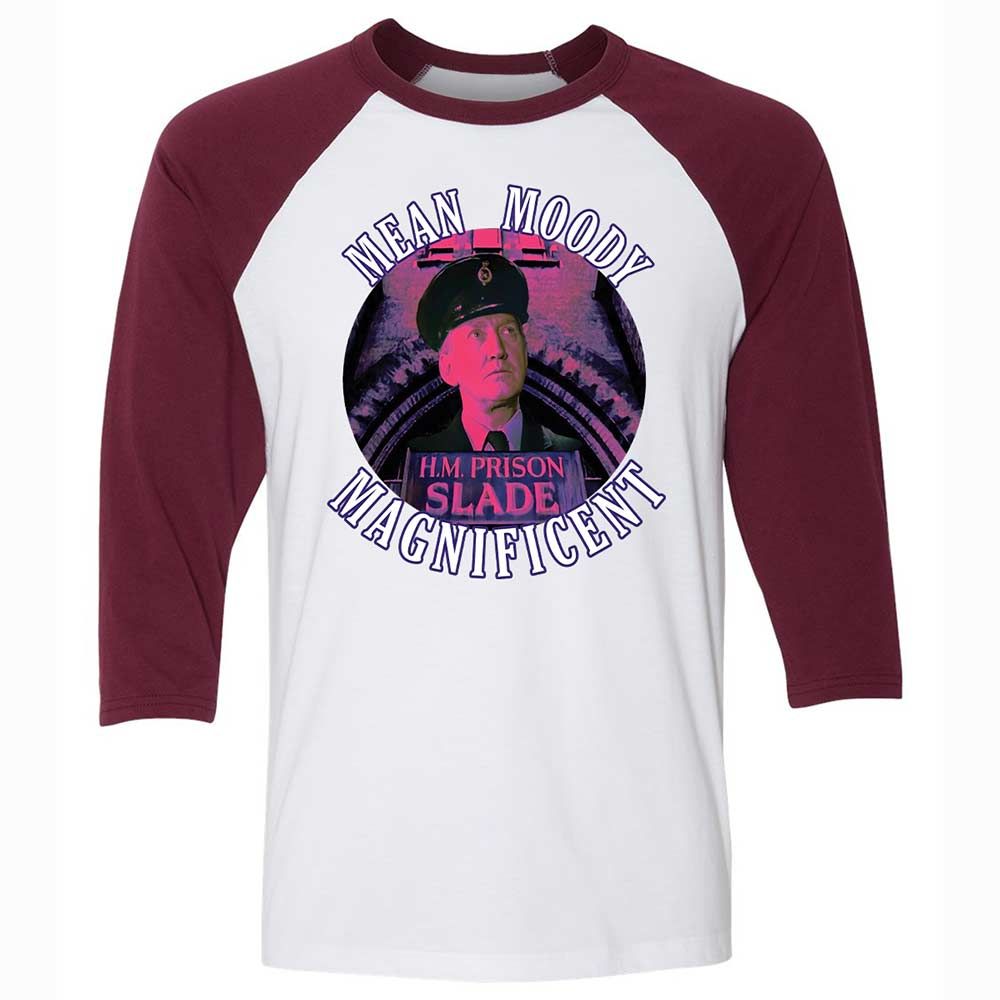 Unisex 3/4 Baseball Tee - R4BRZY4R - White/Maroon - 7