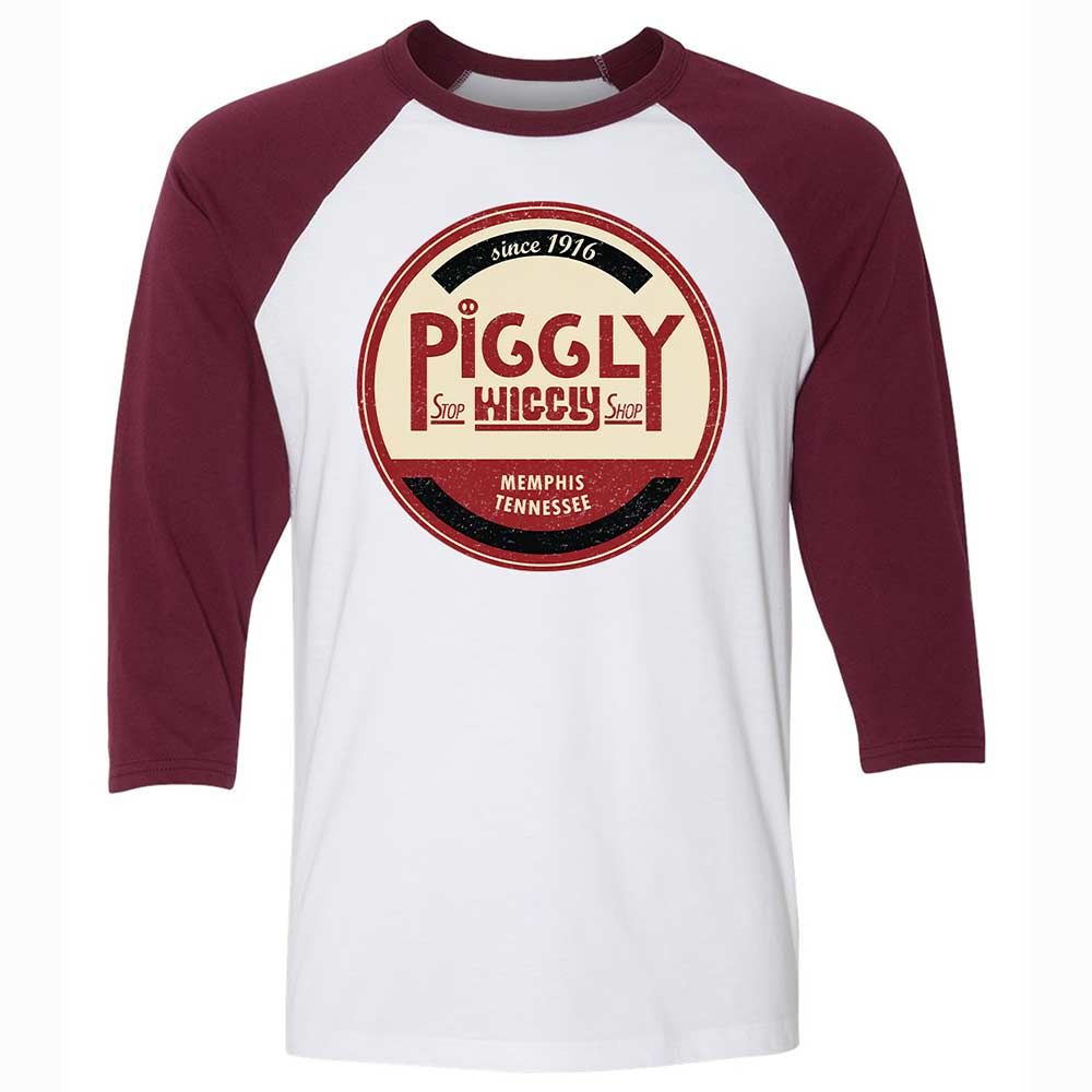 Unisex 3/4 Baseball Tee - 7G2F7J8Z - White/Maroon - 7
