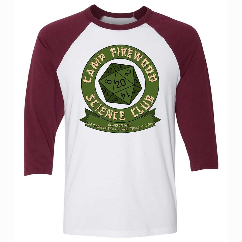 Camp Firewood Science Club - White/Maroon - 7