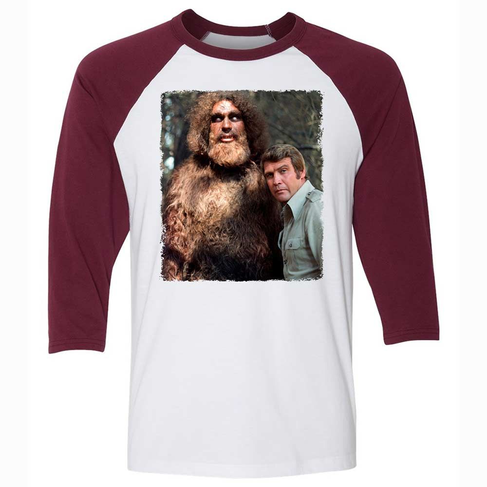 Unisex 3/4 Baseball Tee - 9V7MMGKE - White/Maroon - 7