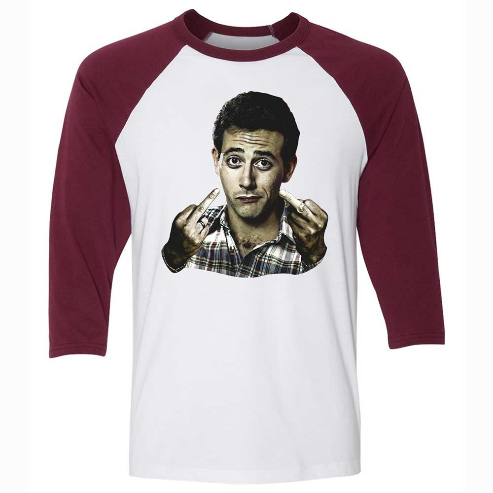 Unisex 3/4 Baseball Tee - GQDL9QPQ - White/Maroon - 7