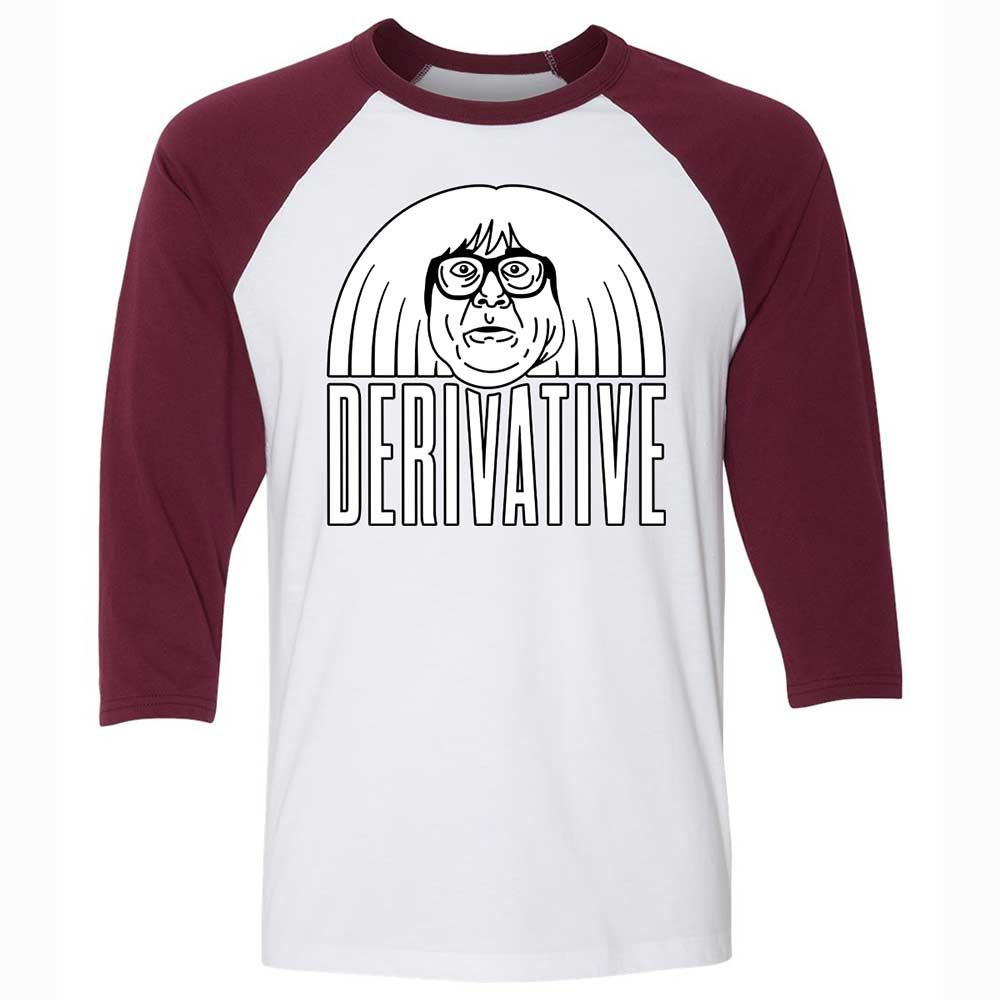Unisex 3/4 Baseball Tee - 1N9LUZ63 - White/Maroon - 7