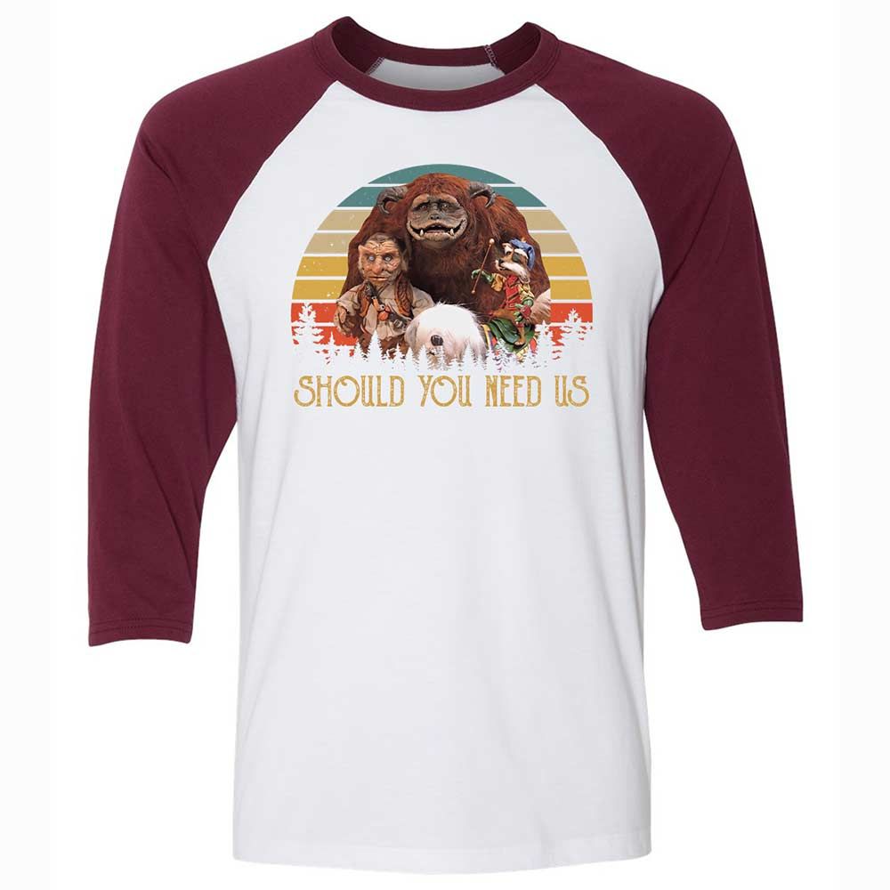 Unisex 3/4 Baseball Tee - YL1MSXBS - White/Maroon - 7