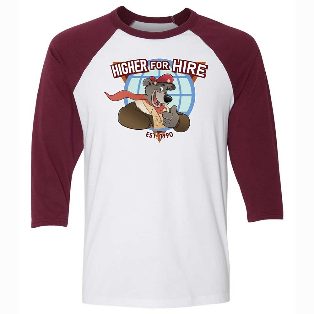 Higher for Hire - White/Maroon - 7