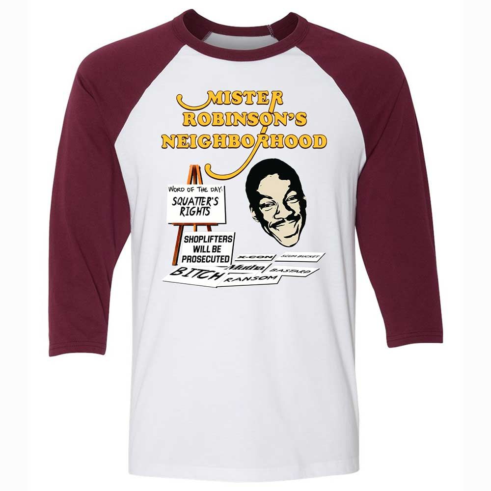 Mister Robinson's Neighborhood - White/Maroon - 7