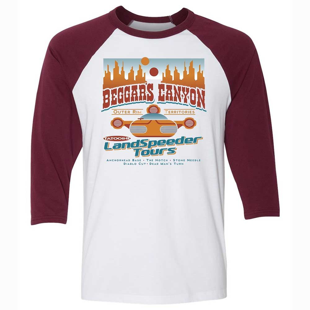 Unisex 3/4 Baseball Tee - RDATLYC8 - White/Maroon - 7