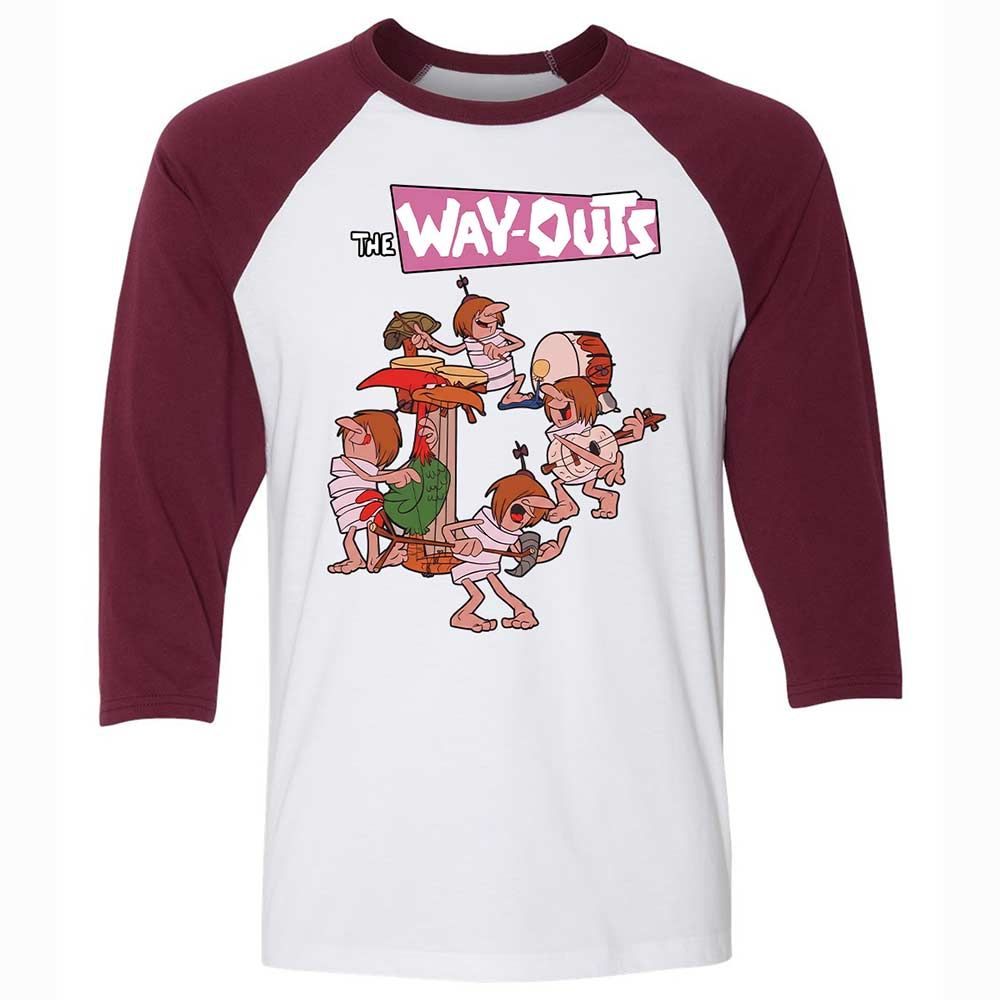 The Way-Outs Groovy 60's - White/Maroon - 7