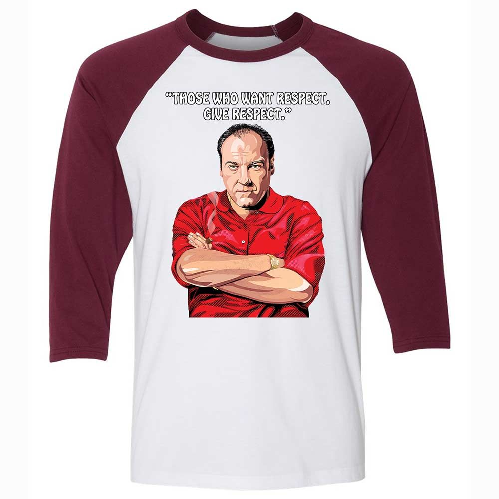 Unisex 3/4 Baseball Tee - KBFZCGJF - White/Maroon - 7