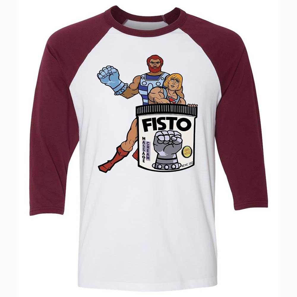 Gay Cartoon - White/Maroon - 7