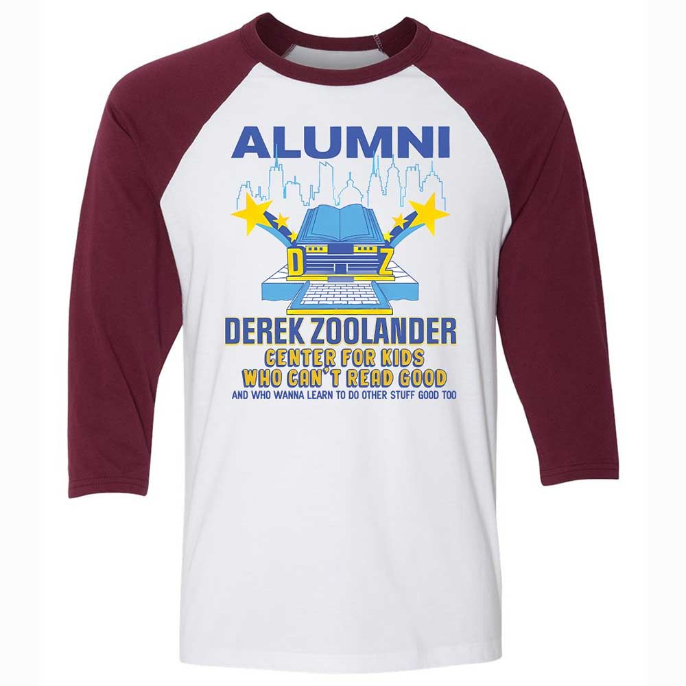 Unisex 3/4 Baseball Tee - 35T39PJK - White/Maroon - 7