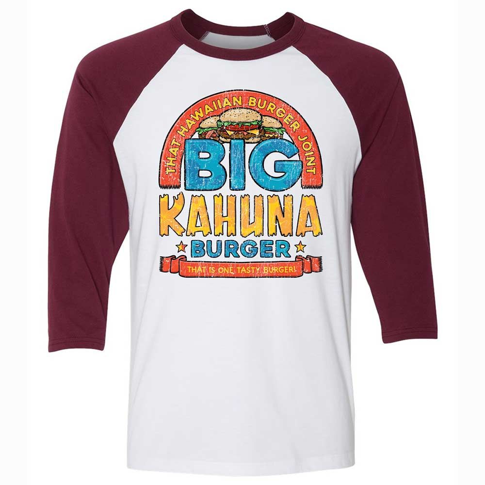 Unisex 3/4 Baseball Tee - NSJUP5DV - White/Maroon - 7