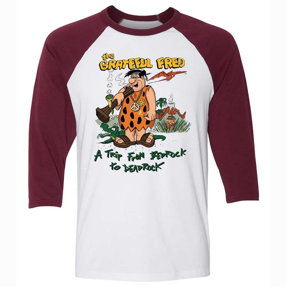 The Grateful Fred - White/Maroon - 7