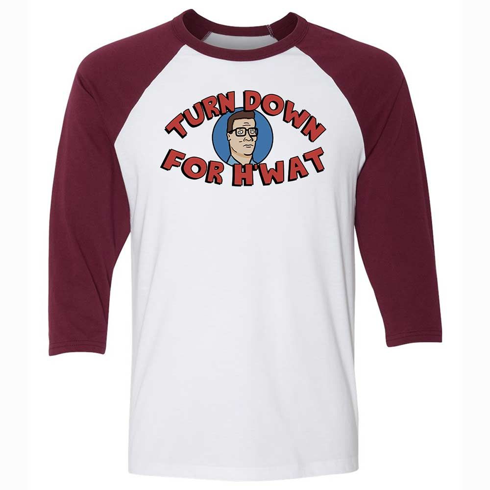 Turn Down For H'wat - White/Maroon - 7