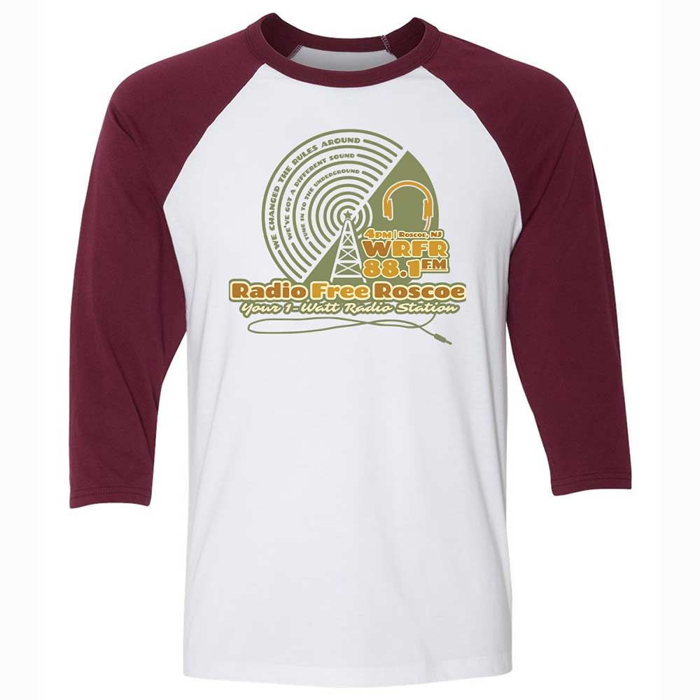 Radio Free Roscoe - White/Maroon - 7
