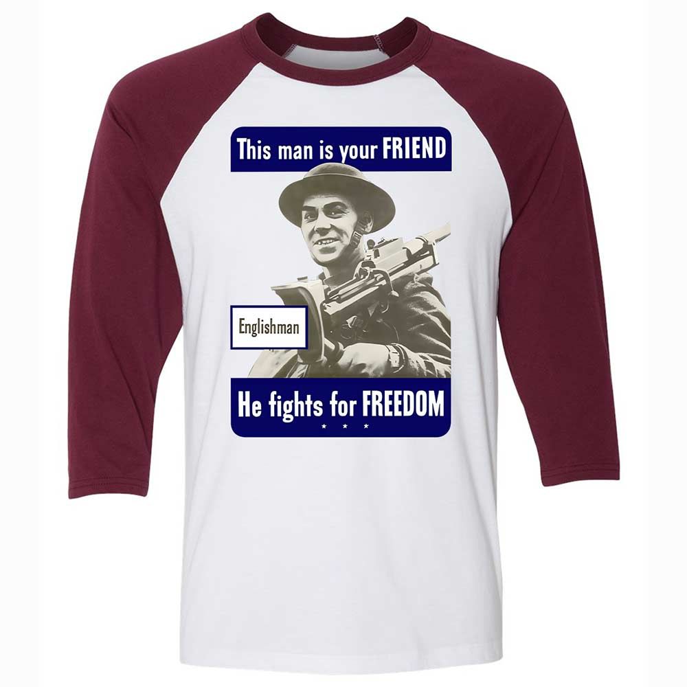 This man is your Friend - White/Maroon - 7