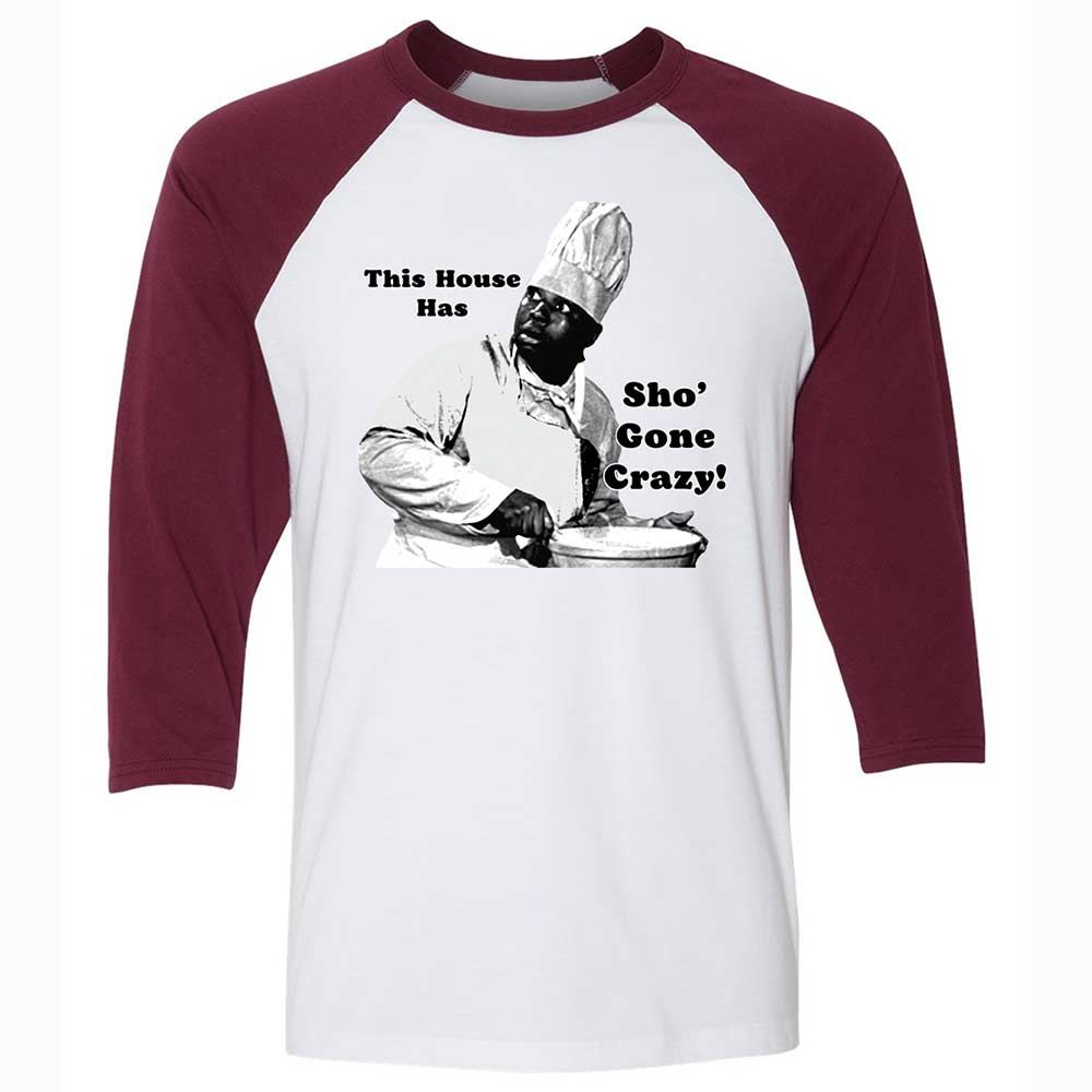 Unisex 3/4 Baseball Tee - W4GHLUBT - White/Maroon - 7