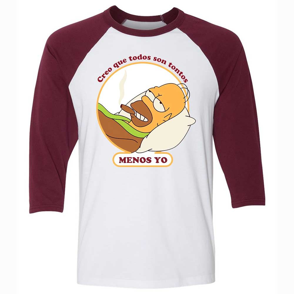 Everyone's stupid except me - White/Maroon - 7