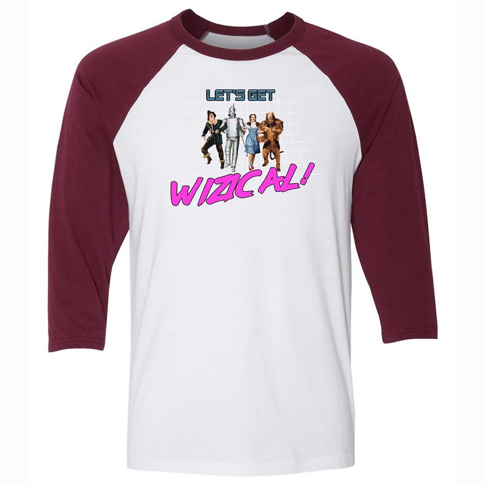Unisex 3/4 Baseball Tee - F5HRYDB4 - White/Maroon - 7