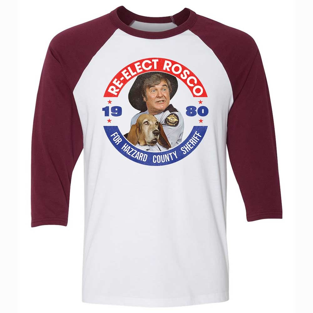 Unisex 3/4 Baseball Tee - DTZC32NF - White/Maroon - 7