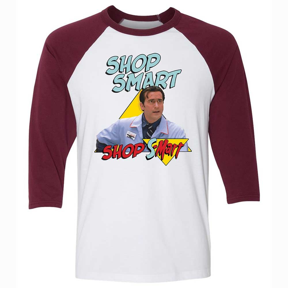 Shop Smart - White/Maroon - 7