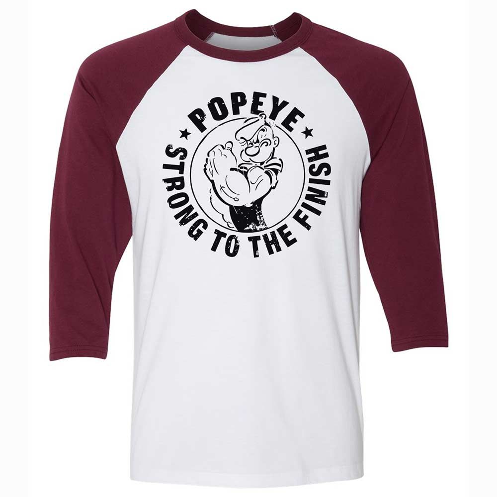 Unisex 3/4 Baseball Tee - 9WKWUFMW - White/Maroon - 7
