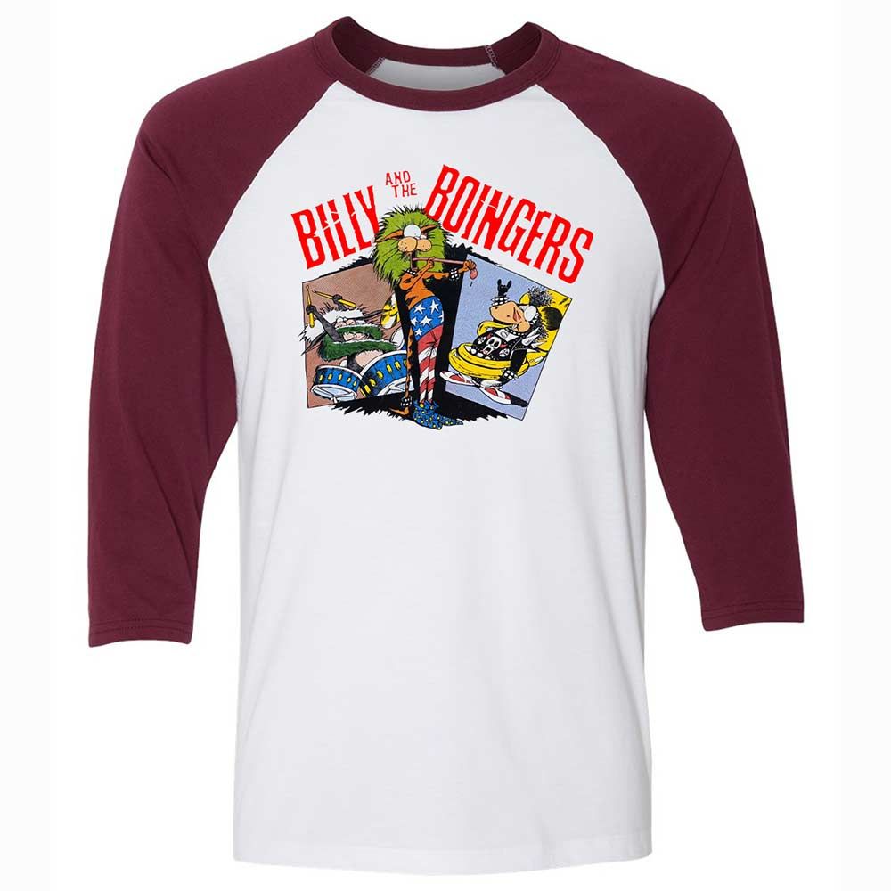 Unisex 3/4 Baseball Tee - 6P5XLHCP - White/Maroon - 7