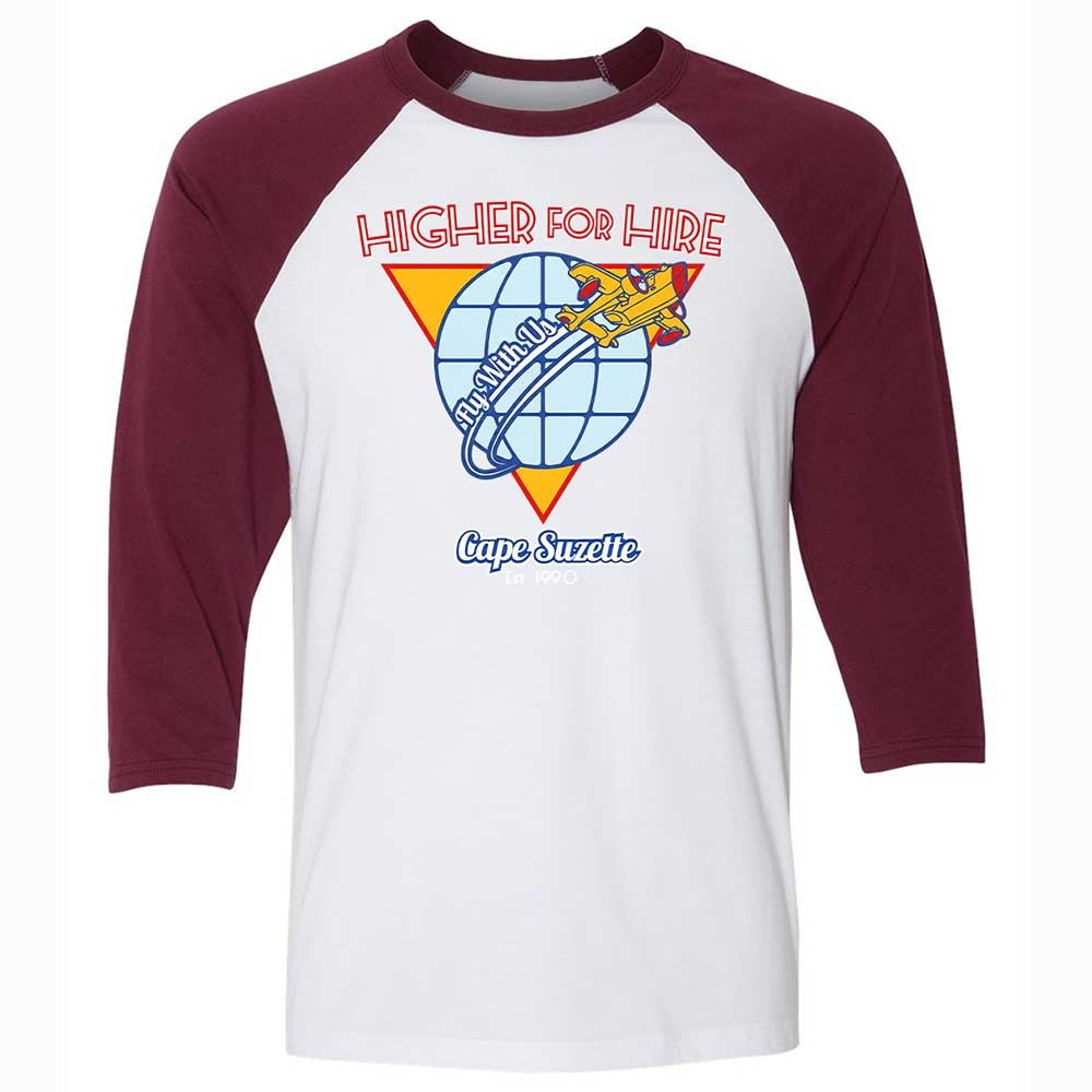 Higher For Hire - White/Maroon - 7
