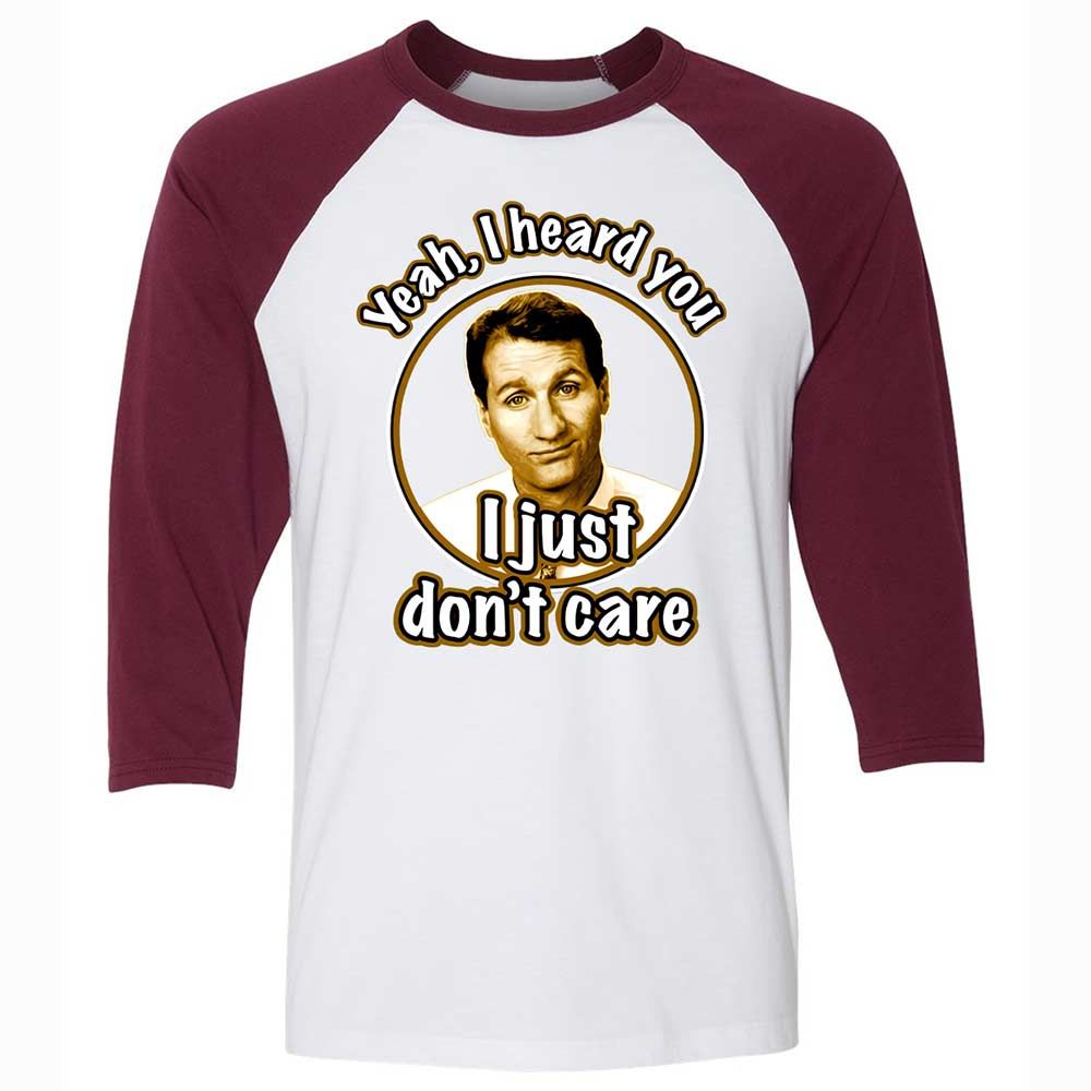 Unisex 3/4 Baseball Tee - 8UKNATWT - White/Maroon - 7