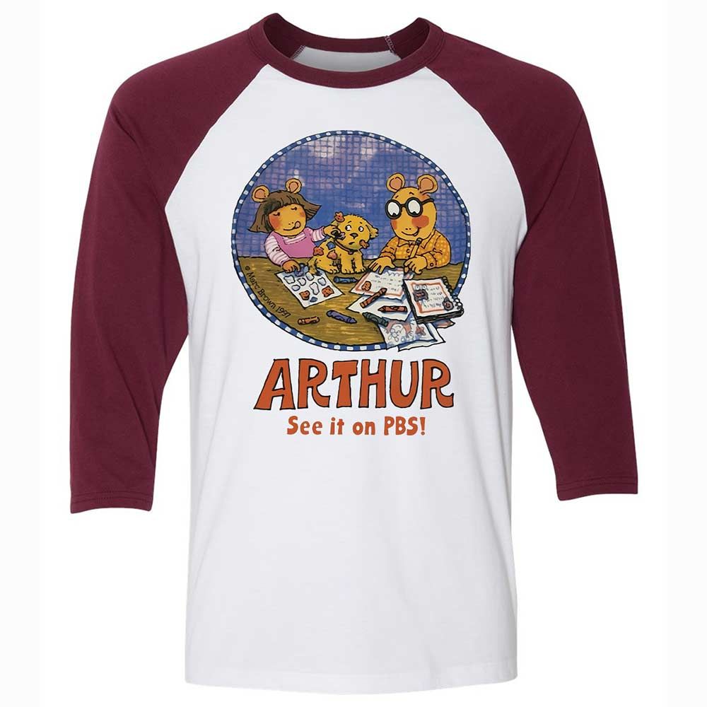 Arthur - White/Maroon - 7