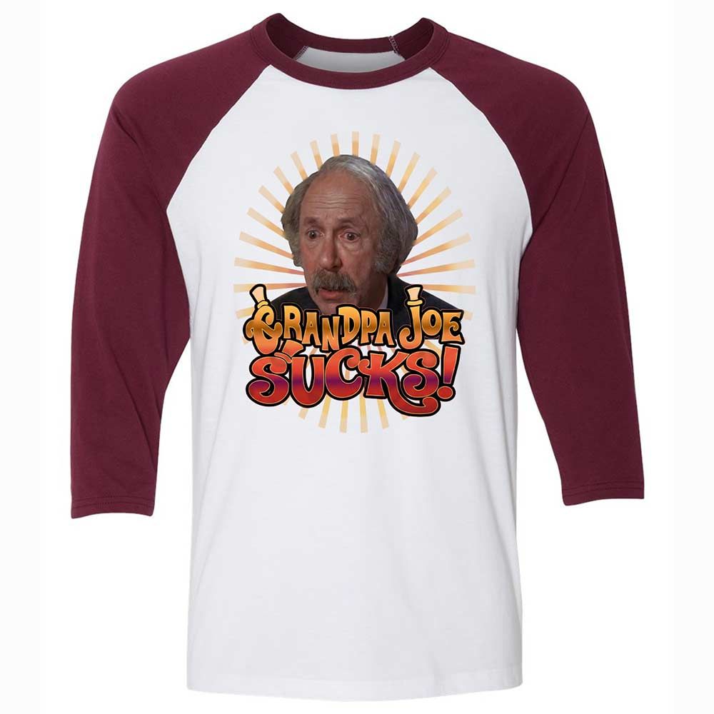 Unisex 3/4 Baseball Tee - 2E1J9V18 - White/Maroon - 7