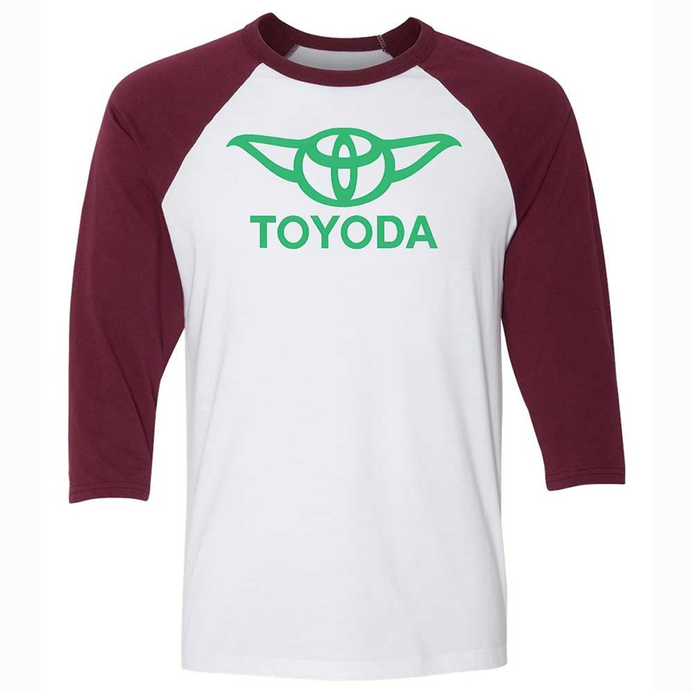 Unisex 3/4 Baseball Tee - UTJFSHFR - White/Maroon - 7