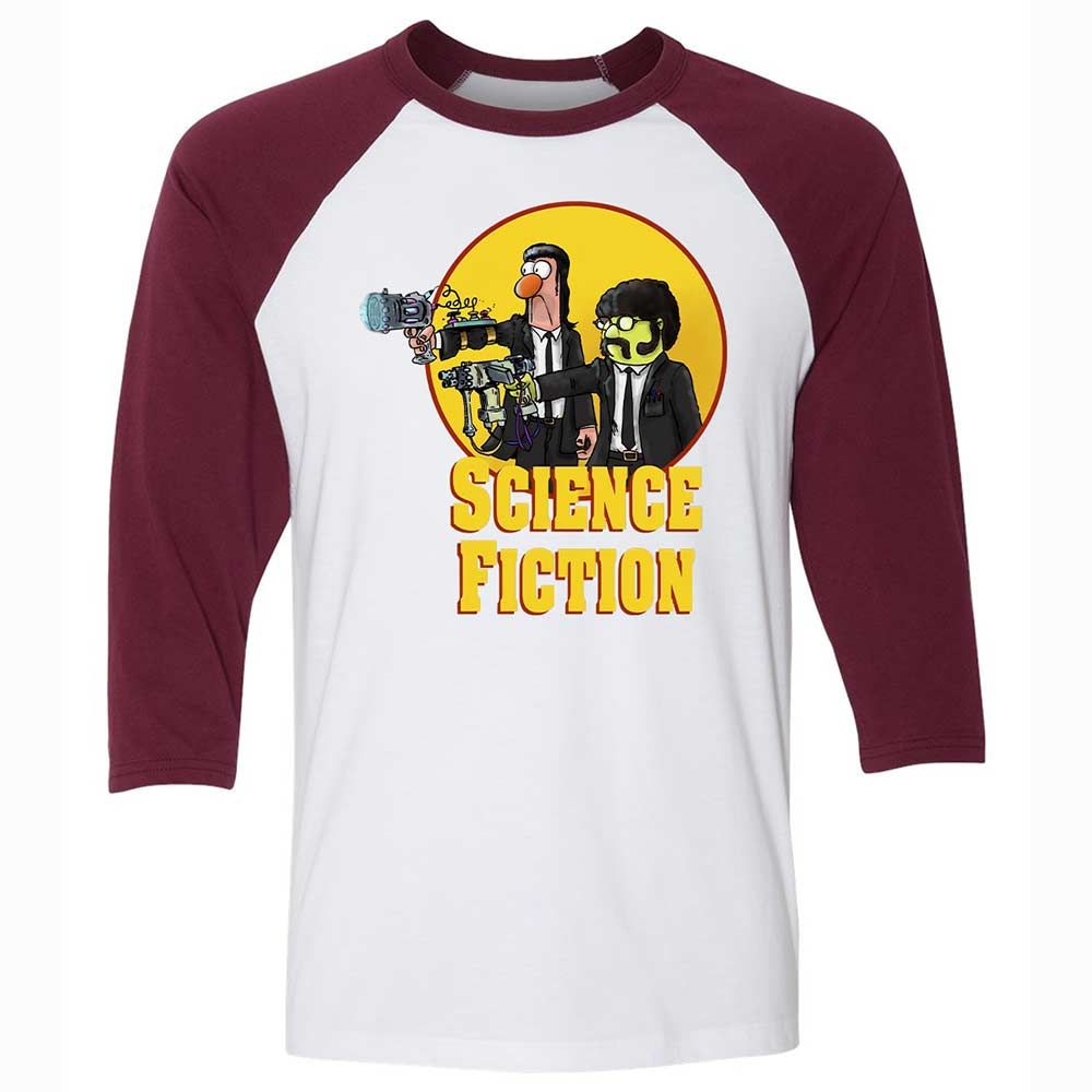 For Science Fiction - White/Maroon - 7