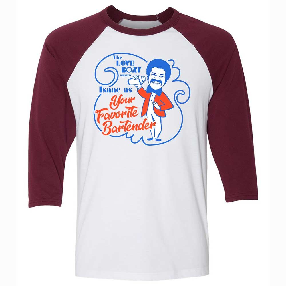 Unisex 3/4 Baseball Tee - PTPPZYCK - White/Maroon - 7