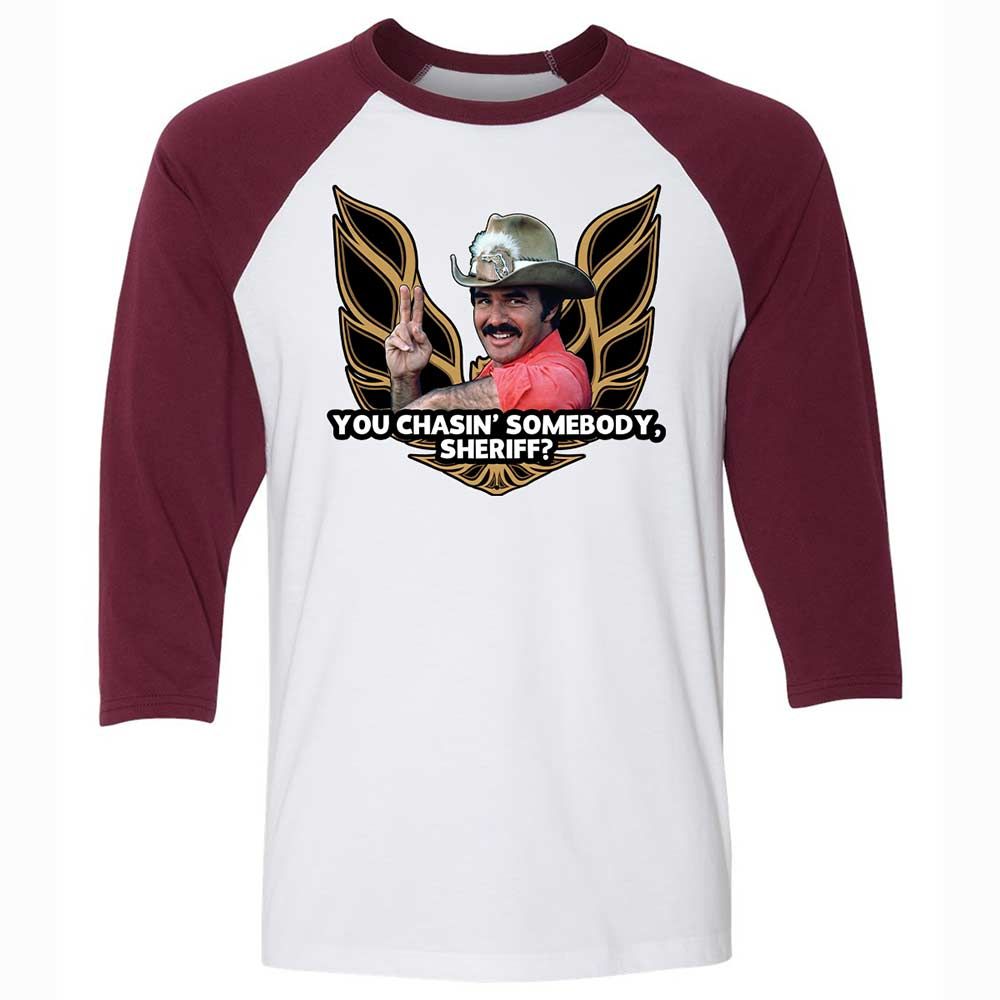 Unisex 3/4 Baseball Tee - C28HL13L - White/Maroon - 7