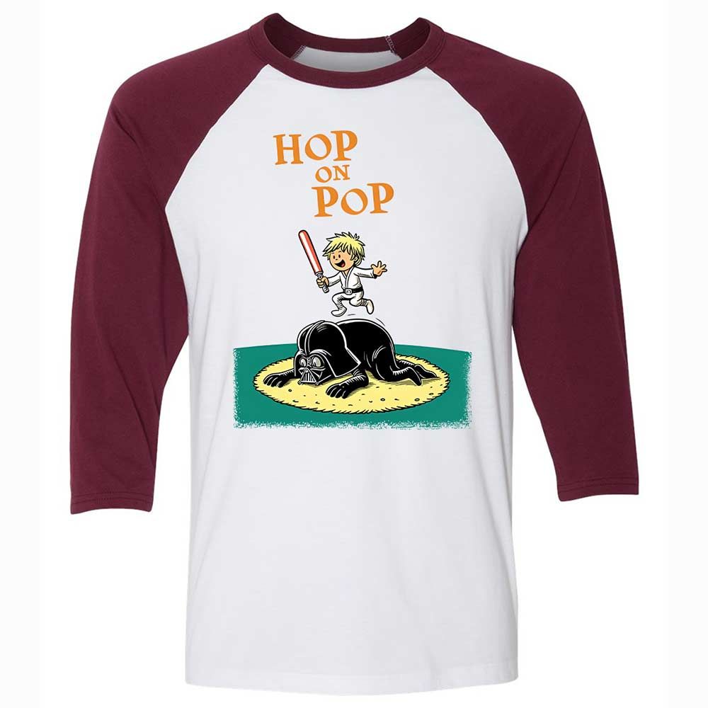 Hop on Pop - White/Maroon - 7