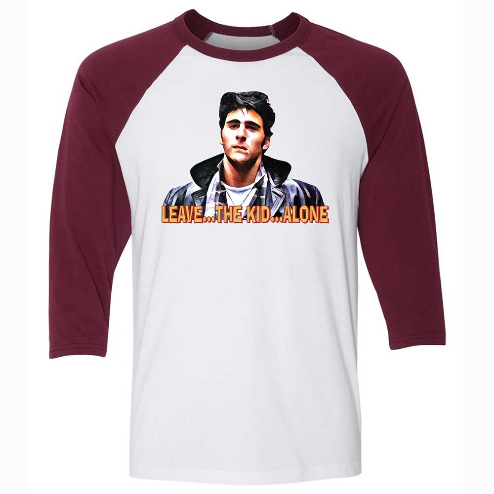 Unisex 3/4 Baseball Tee - J916HSL1 - White/Maroon - 7