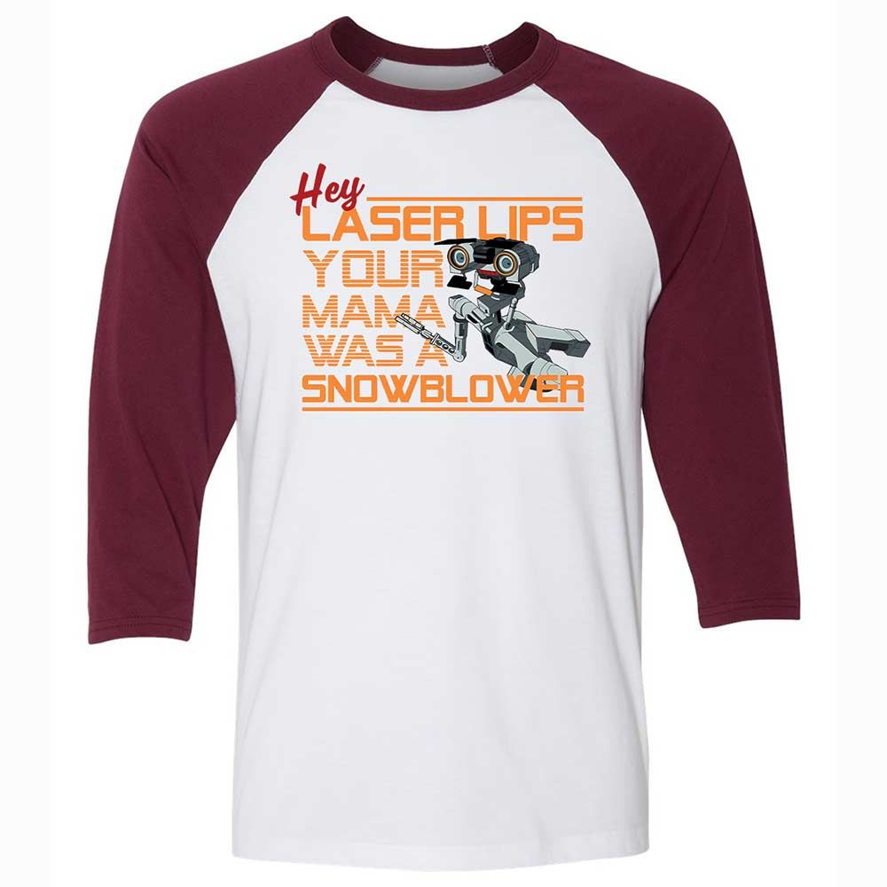 Your Mama was a Snowblower - White/Maroon - 7