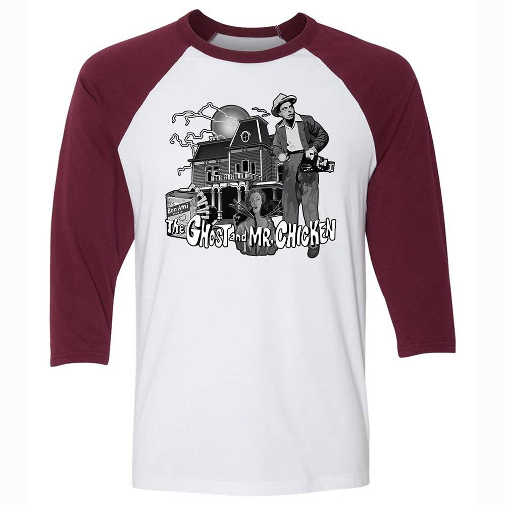 Unisex 3/4 Baseball Tee - 2Q2ZXGAW - White/Maroon - 7