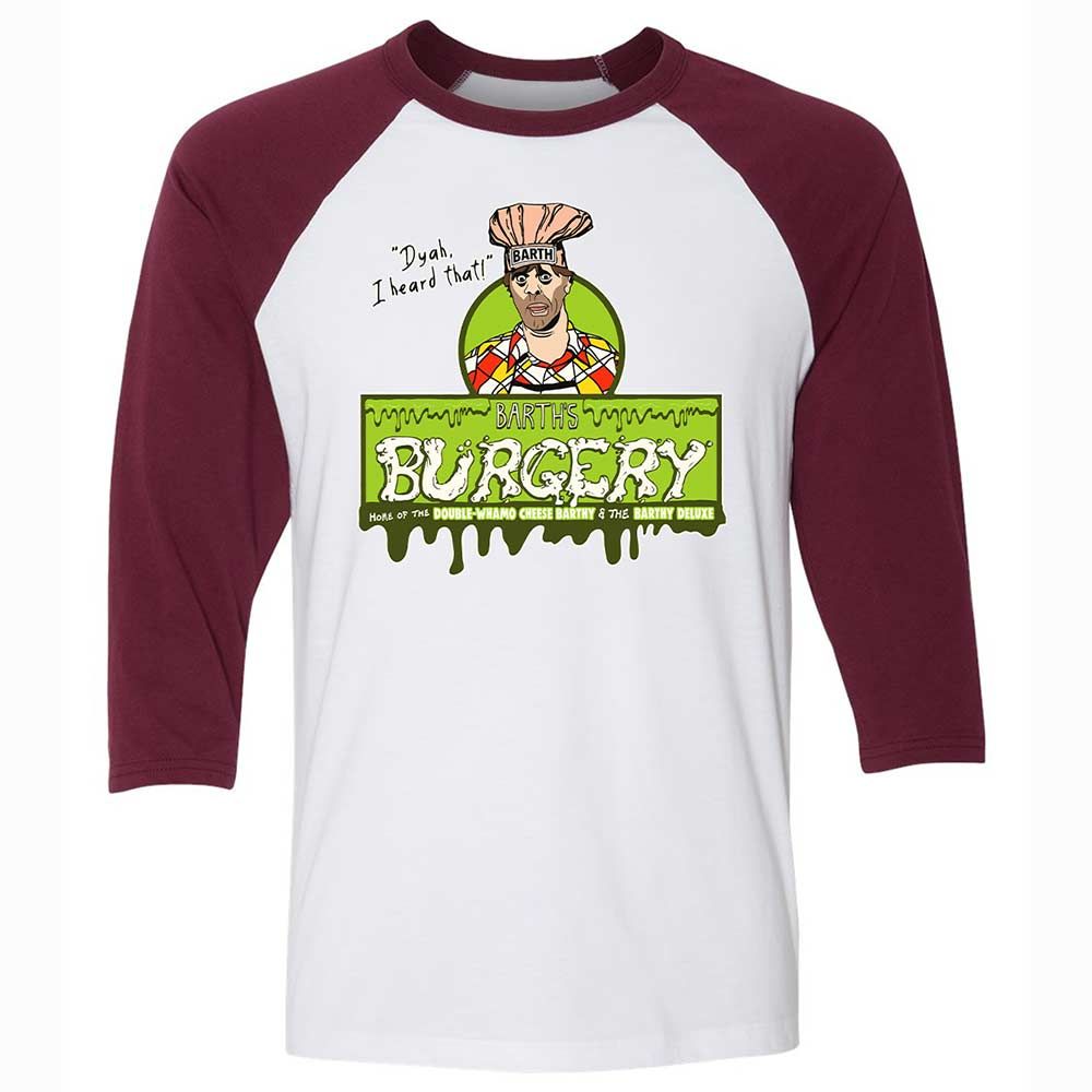 Barth's Burgery - White/Maroon - 7