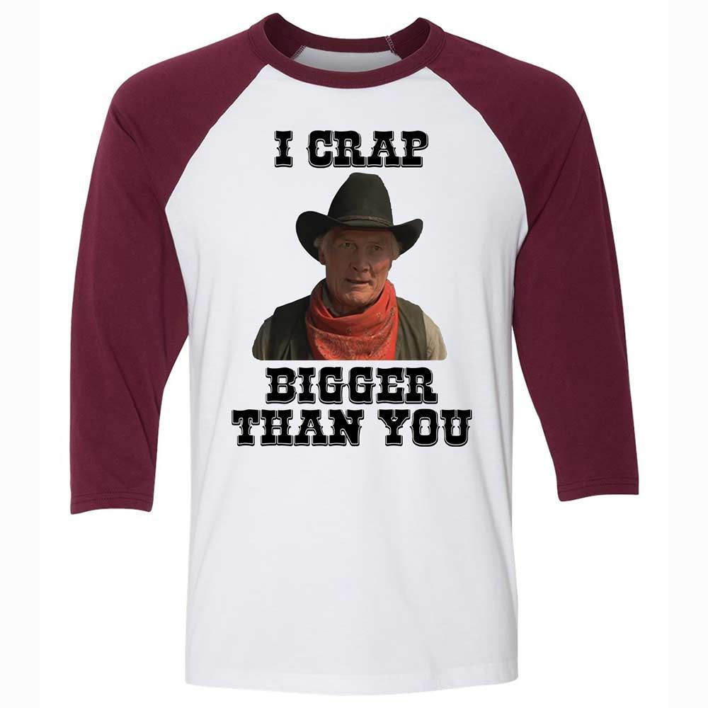 I Crap Bigger Than You - White/Maroon - 7