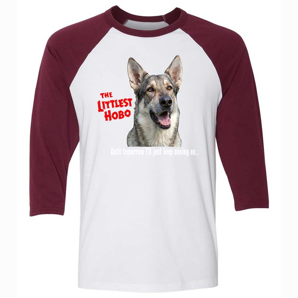 Unisex 3/4 Baseball Tee - TBYATKEU - White/Maroon - 7