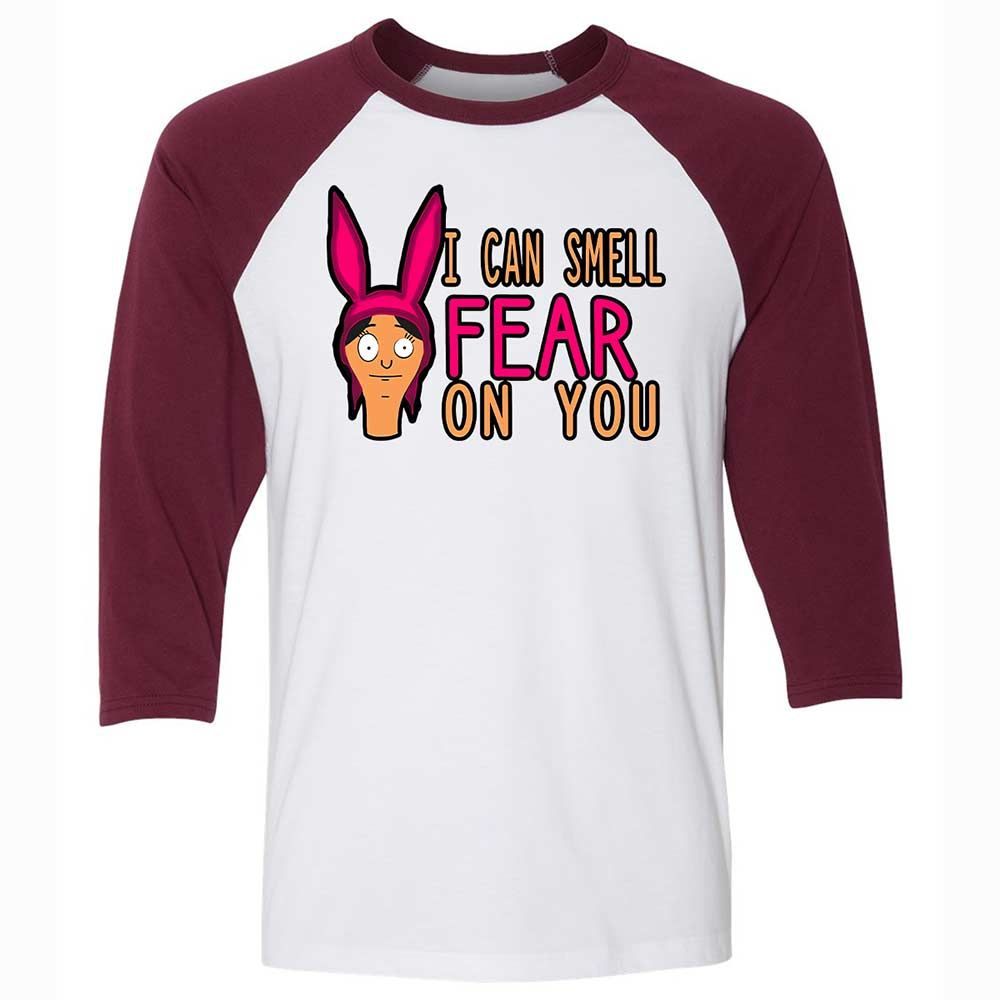 Unisex 3/4 Baseball Tee - 25Y6M3SG - White/Maroon - 7