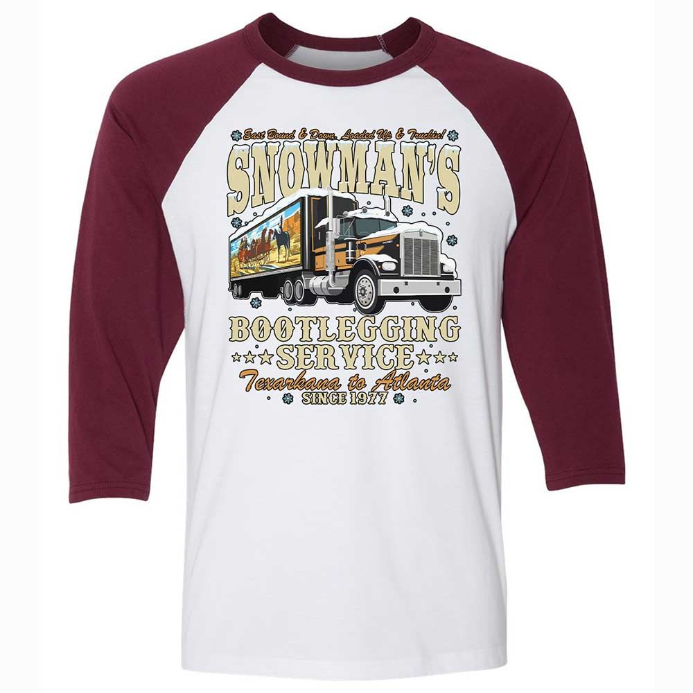 Snowman's Bootlegging Service - White/Maroon - 7