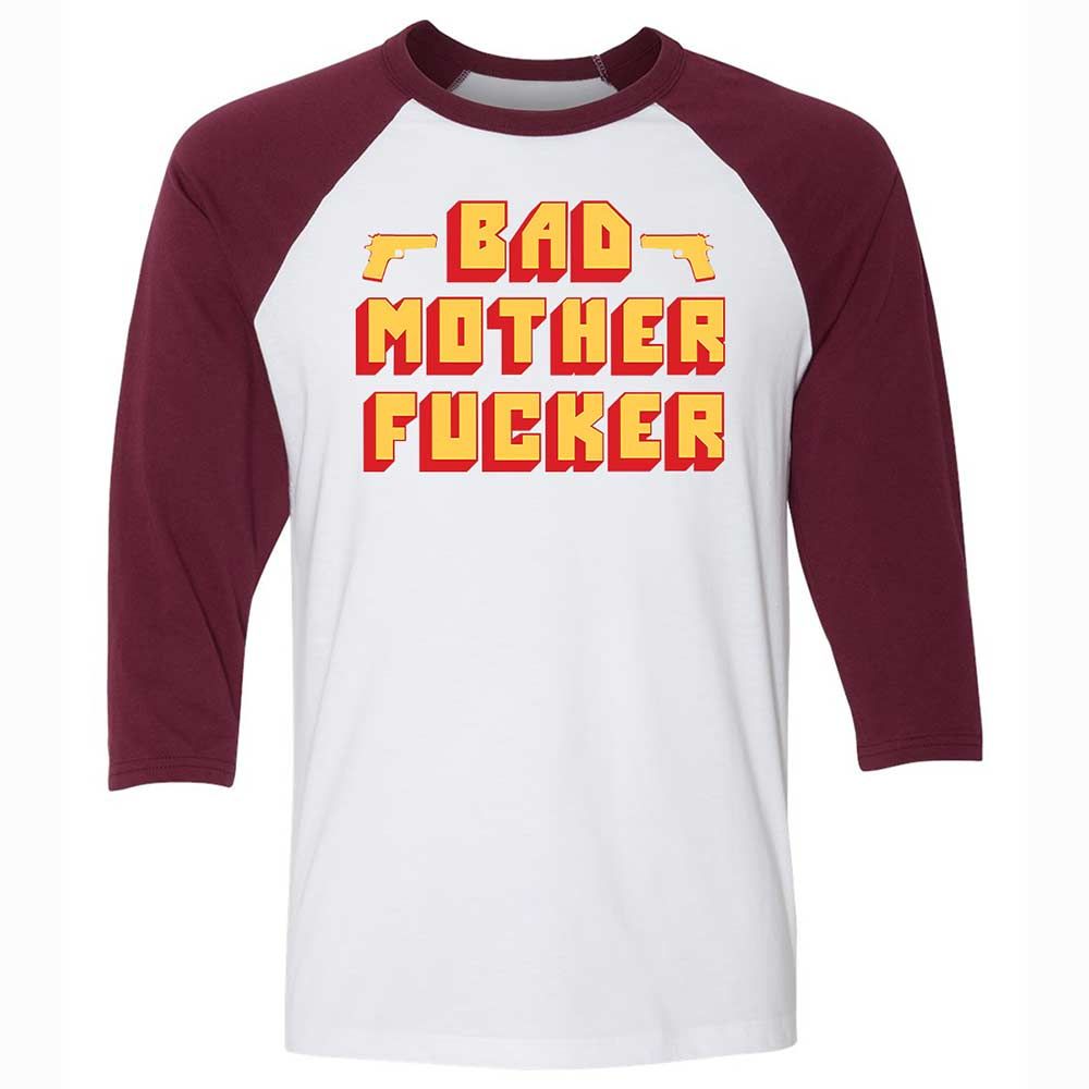 Bad Motherfucker - White/Maroon - 7