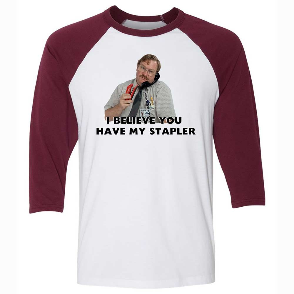 I believe you have my Stapler - White/Maroon - 7