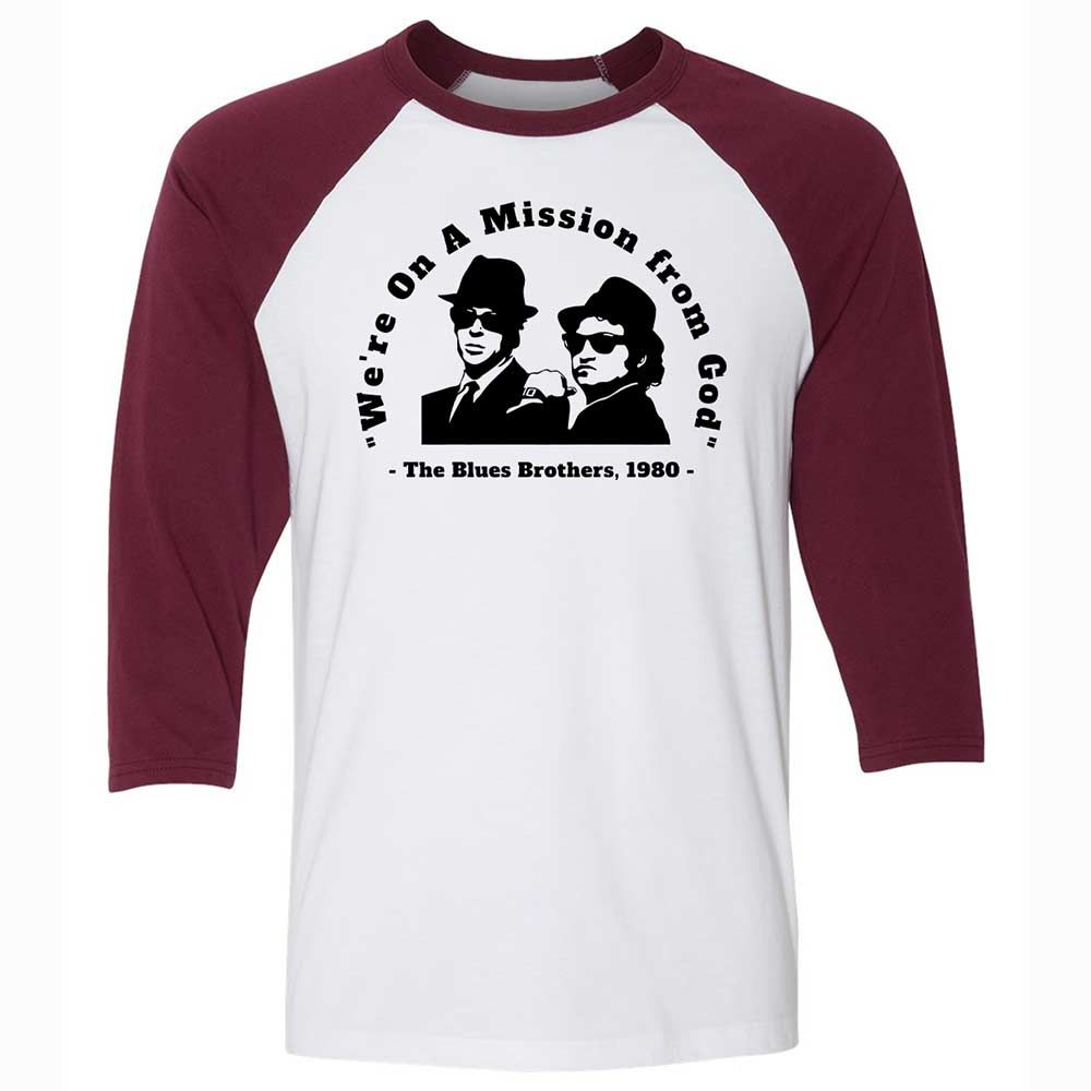 We're on a Mission from God - White/Maroon - 7