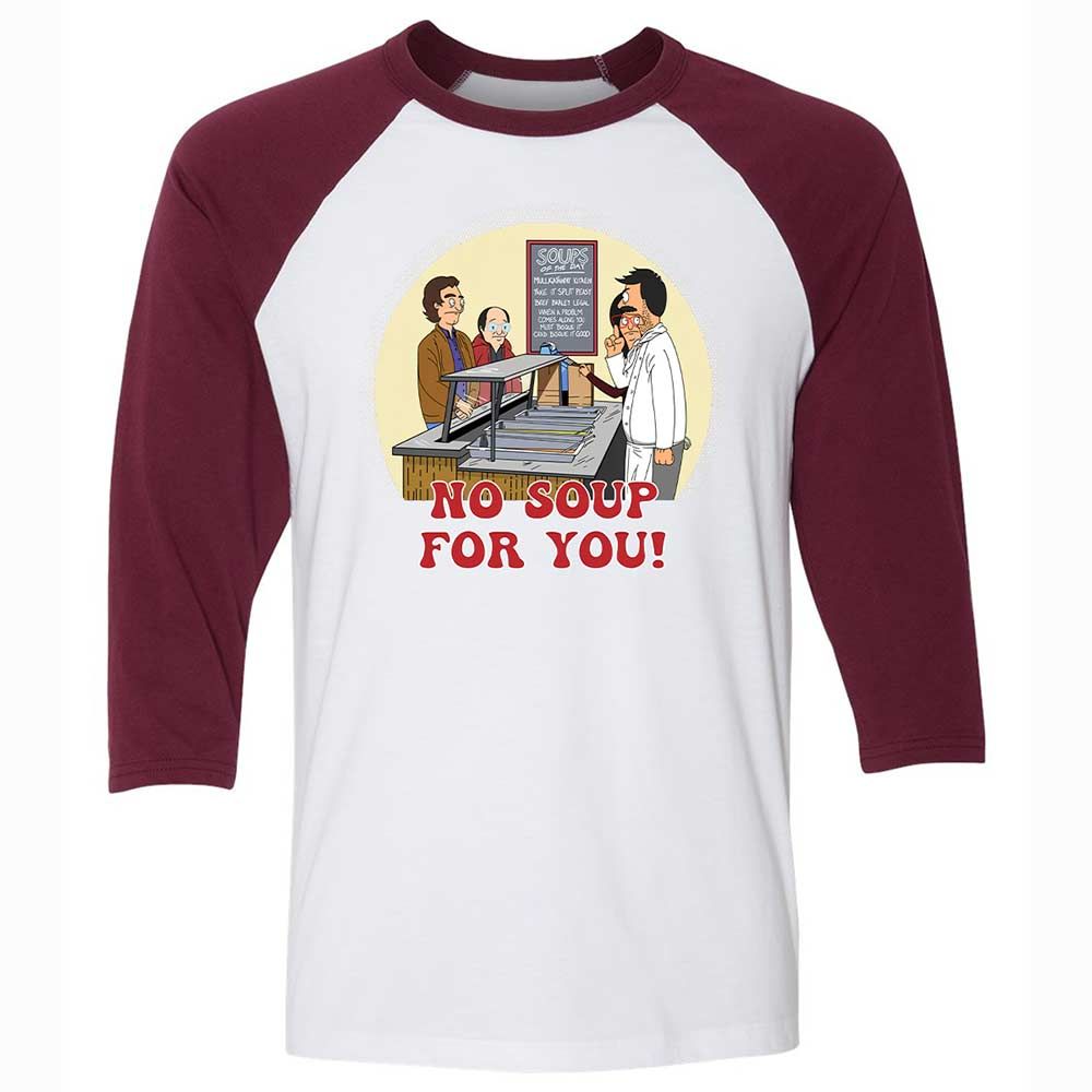 Unisex 3/4 Baseball Tee - N5C6FWVA - White/Maroon - 7