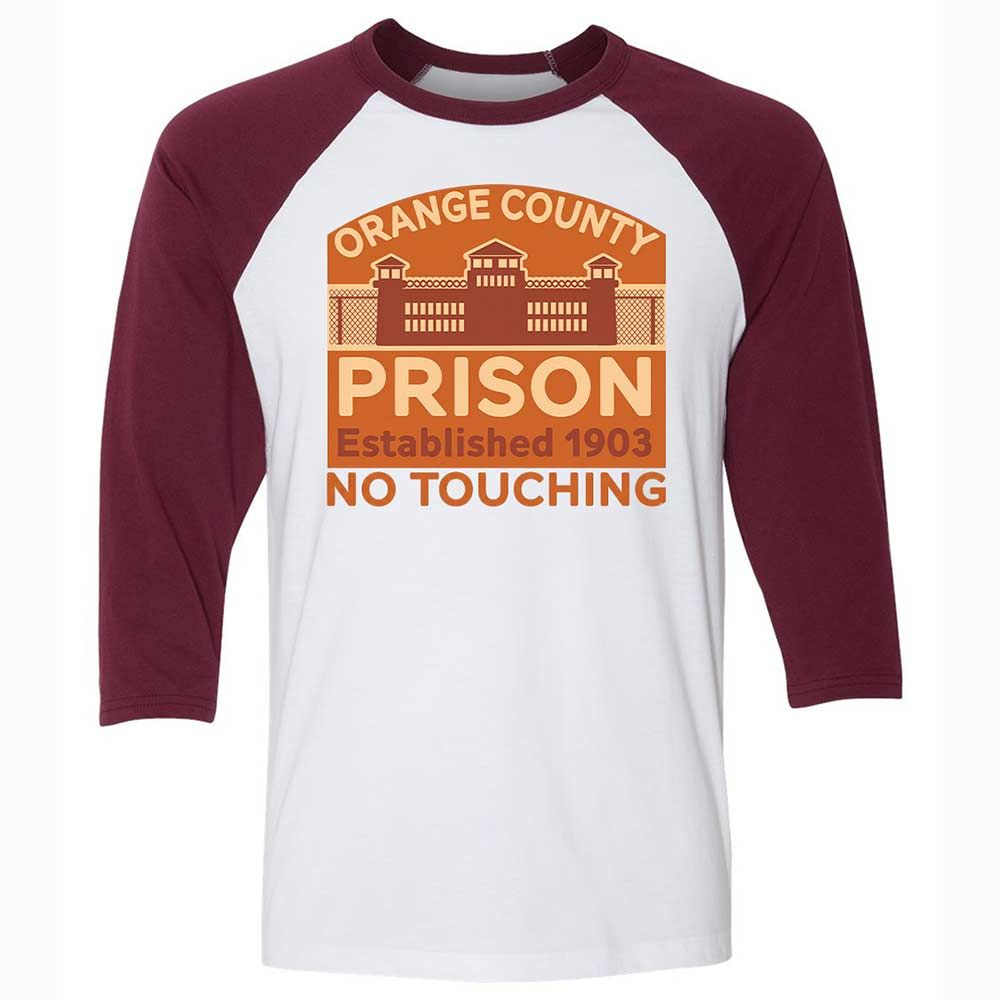 Unisex 3/4 Baseball Tee - XT7QHSBE - White/Maroon - 7