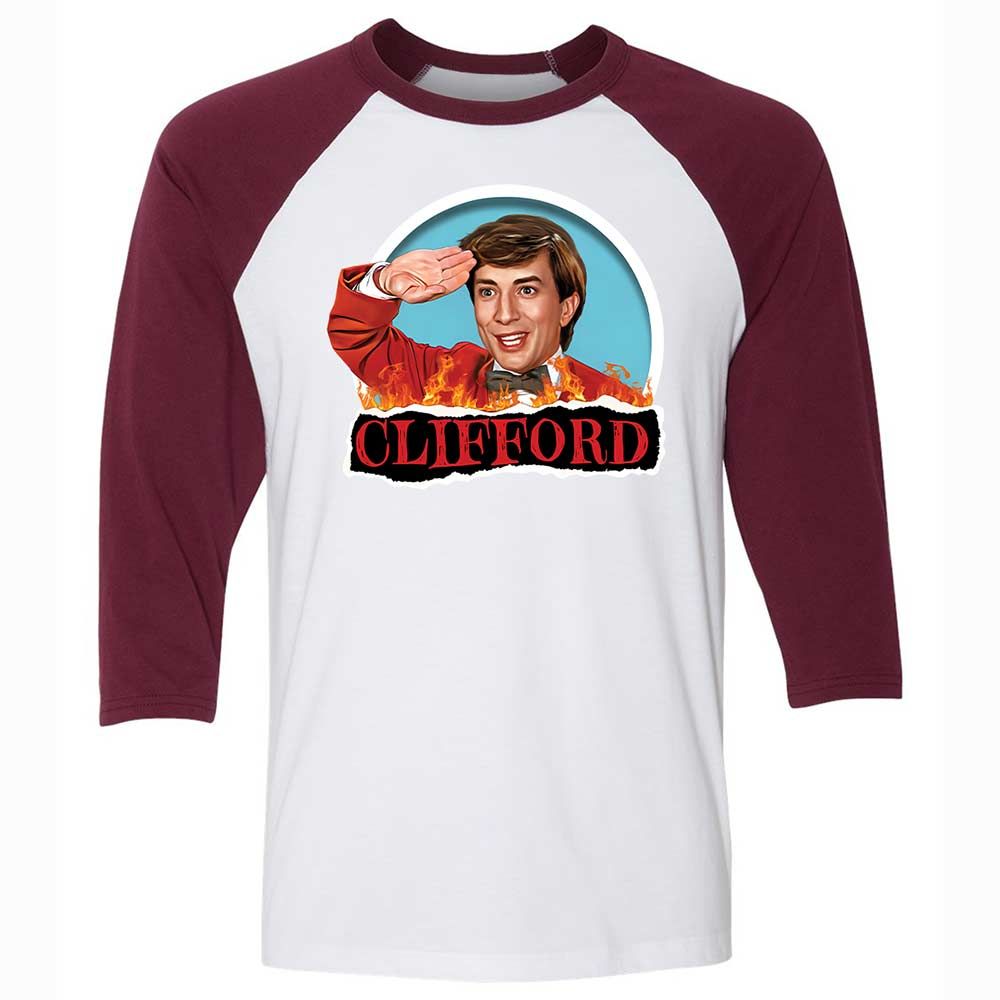 Unisex 3/4 Baseball Tee - Z1VX9F11 - White/Maroon - 7