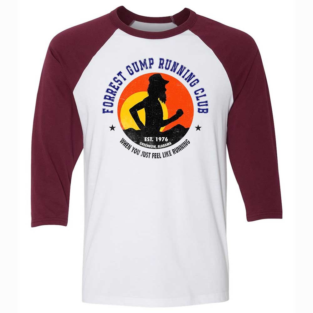 Unisex 3/4 Baseball Tee - CY6YQM13 - White/Maroon - 7